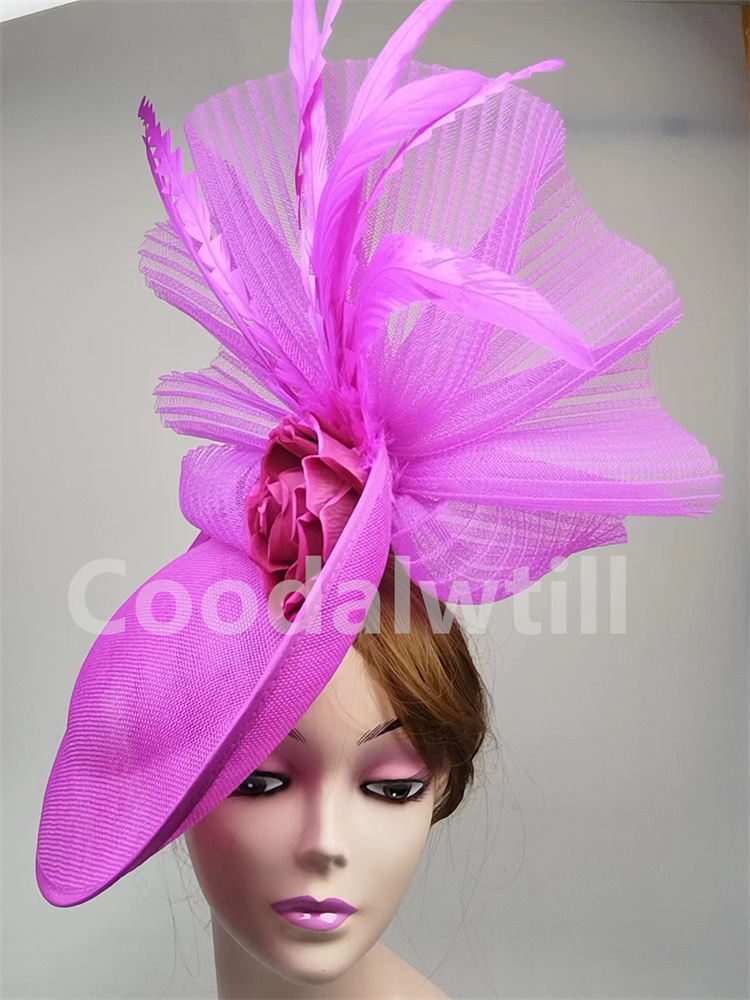 Women'S Fashion Kentucky Derby - Elegan bunga Fascinator tutup kotak bantal