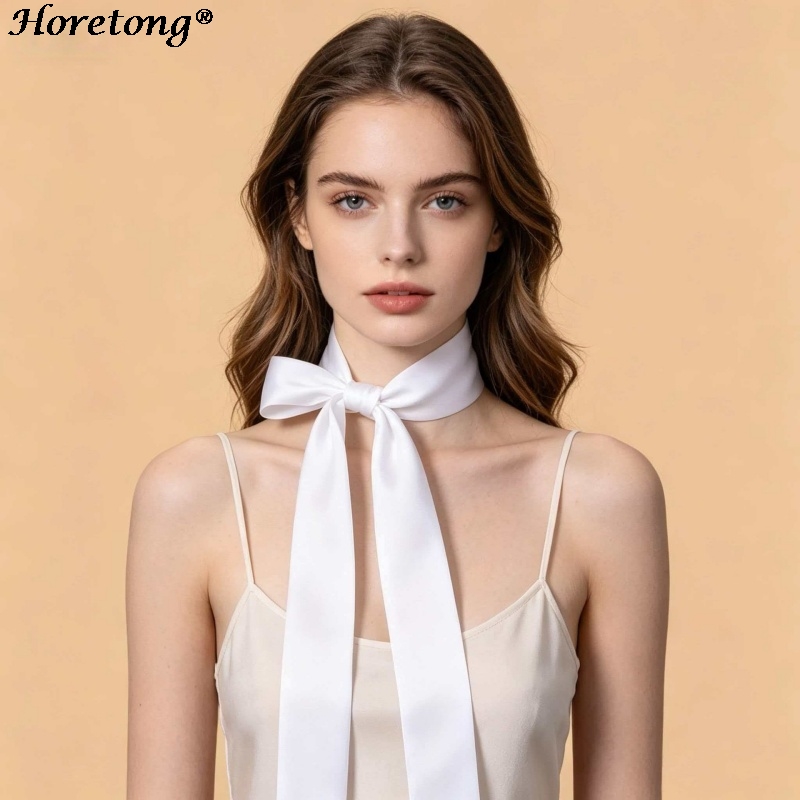 Horetong 2026 Syal Satin Baru  - Women Fashion Necktie ulasan dan harga