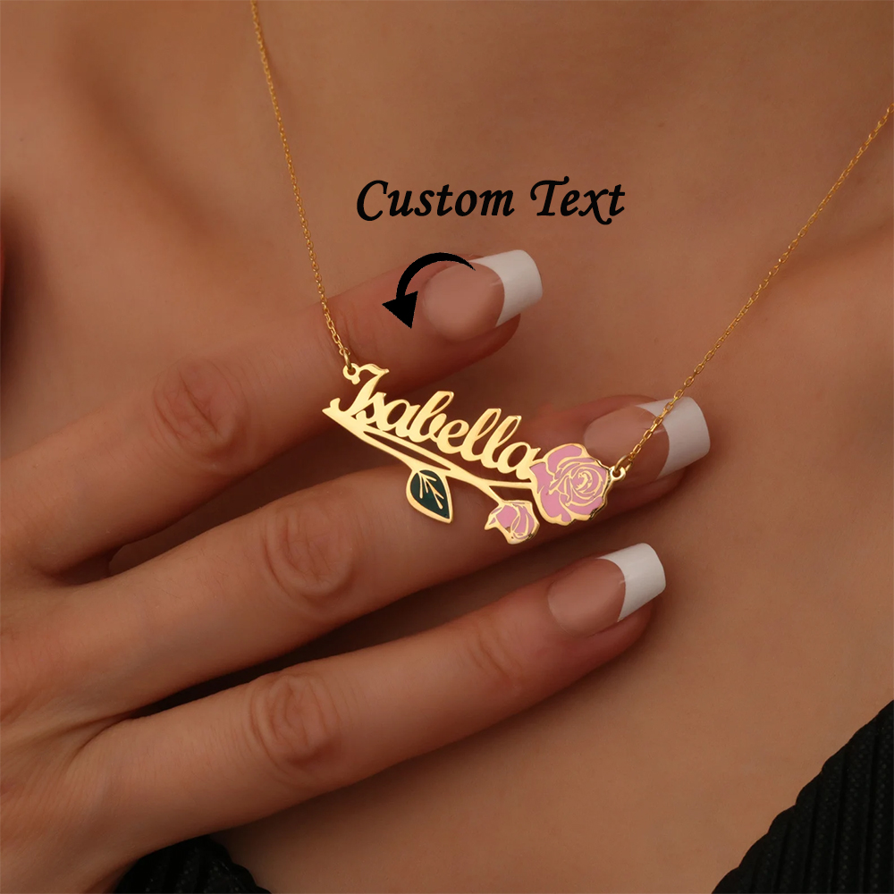 Kalung Nama Bunga Kelahiran Wa - Women Fashion Names ulasan dan harga
