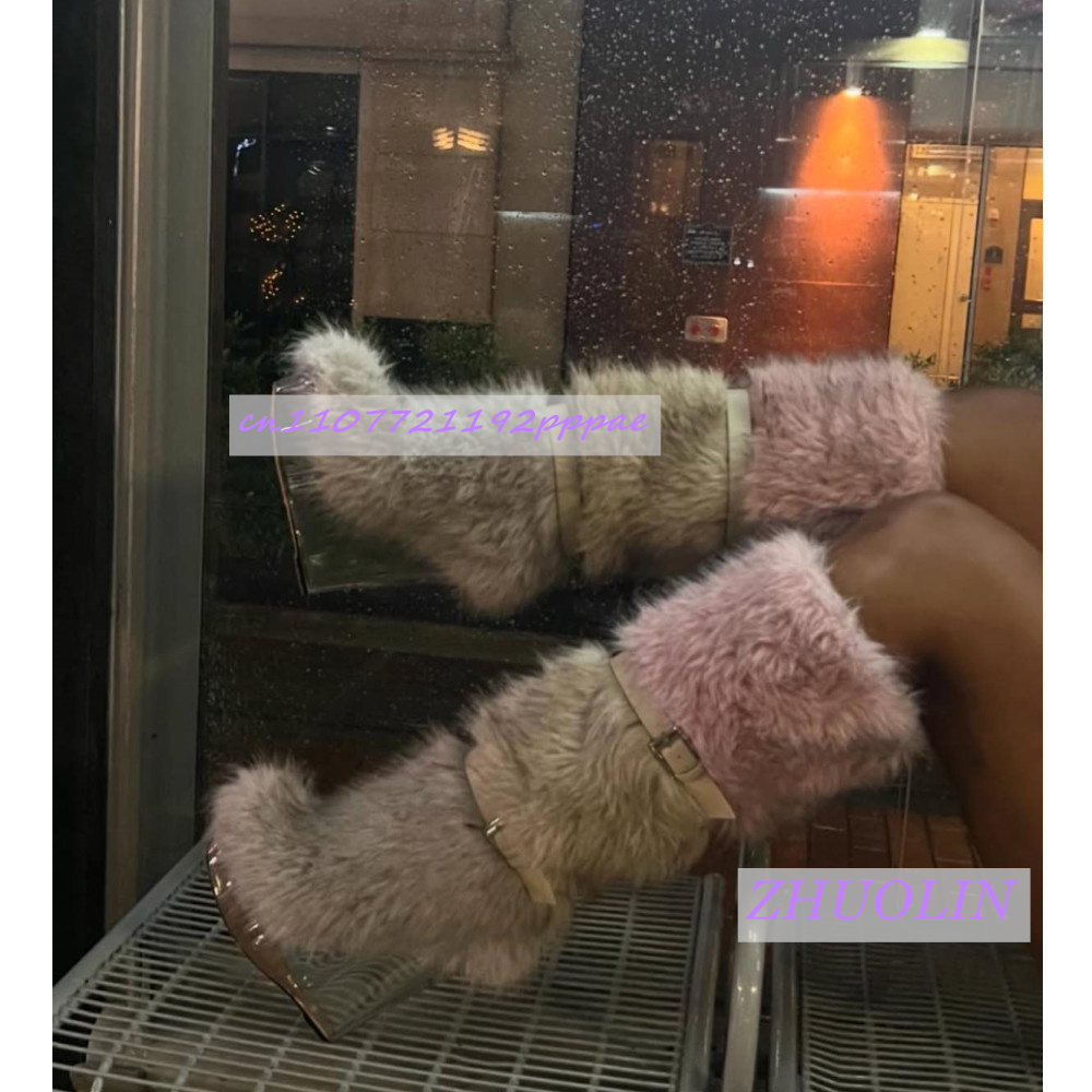 Sepatu Bot Wedge Transparan Be - Women'S Fashion Knee High Boots ulasan dan harga