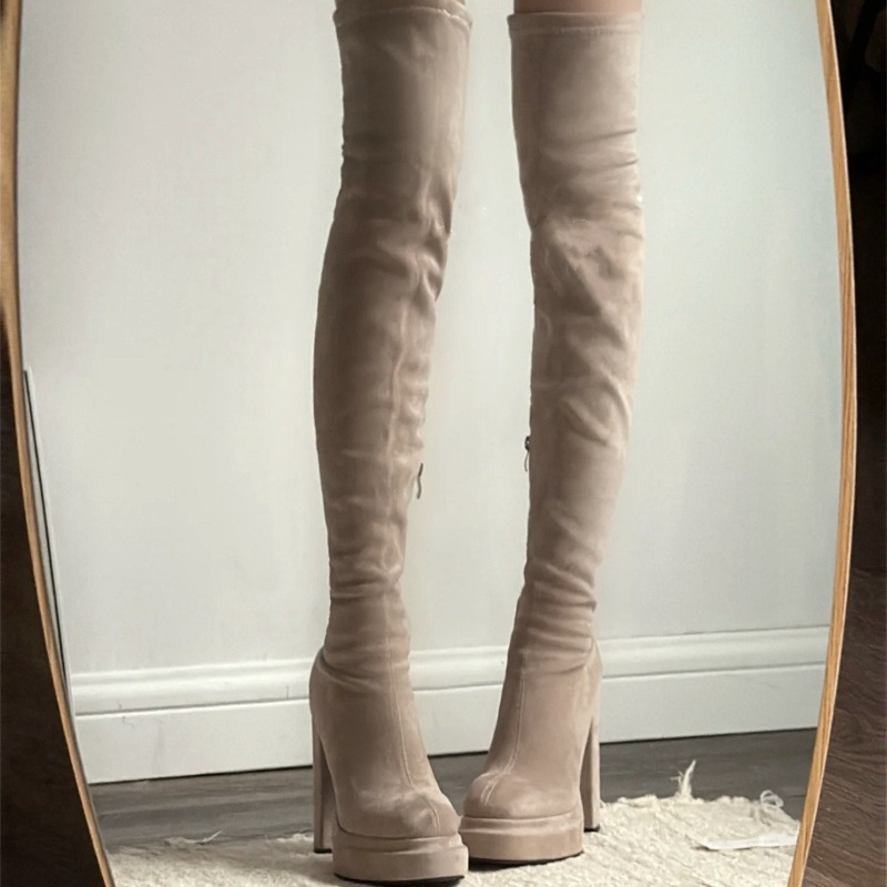 Sepatu Bot Setinggi Paha Wanit - Women'S Fashion Knee High Boots ulasan dan harga
