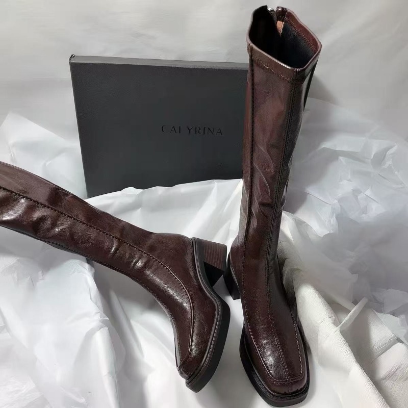 Sepatu Bot Panjang Berujung Bu - Women'S Fashion Knee High Boots ulasan dan harga