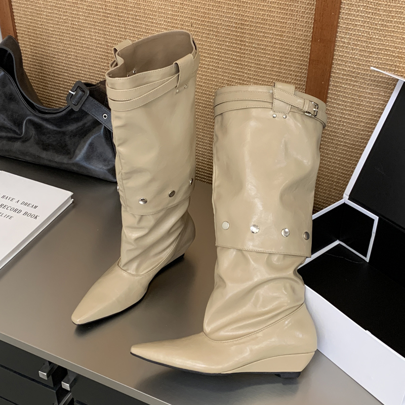 Eilyken Sepatu Bot Wanita Mode - Women'S Fashion Knee High Boots ulasan dan harga