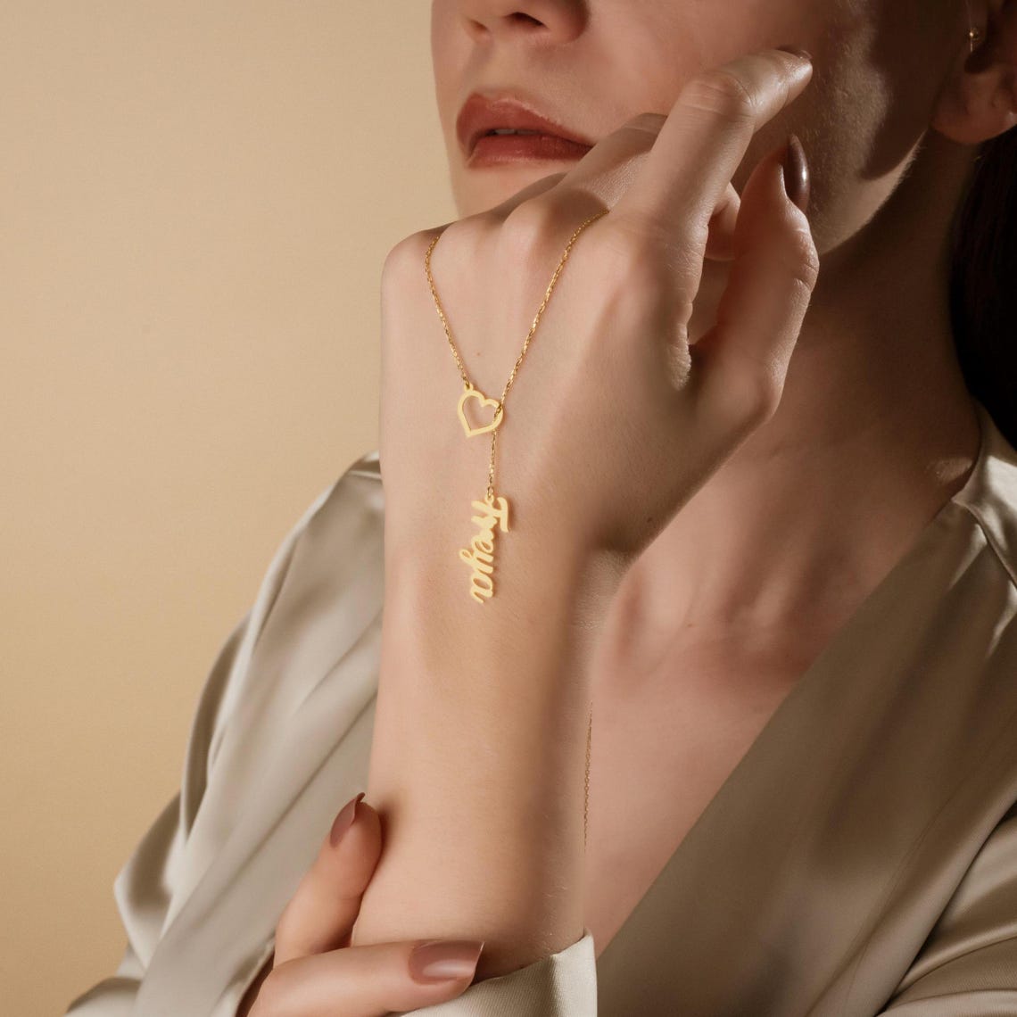 Kalung Baja Tahan Karat Panjan - Women Fashion Dress Names ulasan dan harga