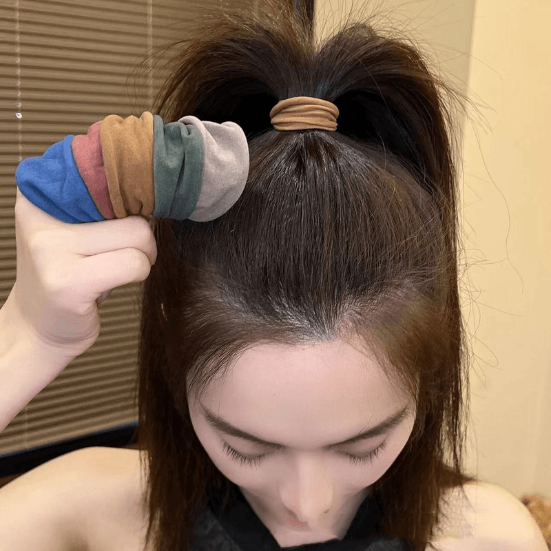 4 Set tali rambut tebal padat  - Women'S Fashion Korea ulasan dan harga
