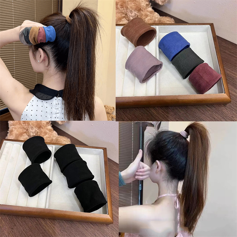 4 Set tali rambut tebal padat  - Women'S Fashion Korea ulasan dan harga