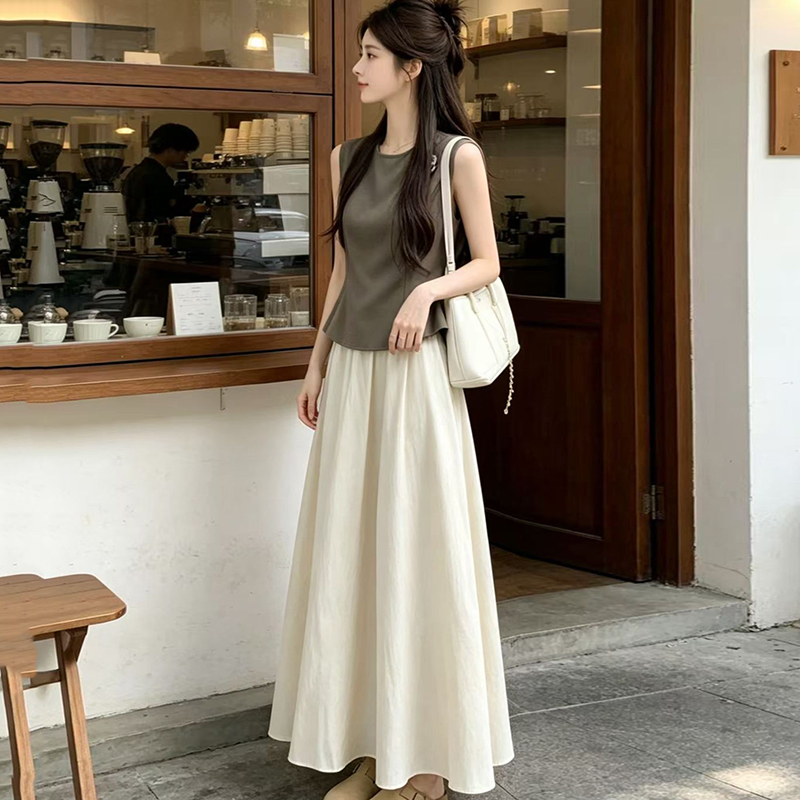 Set Rok Vest Pinggang Ramping  - Women'S Fashion Vest Tops ulasan dan harga