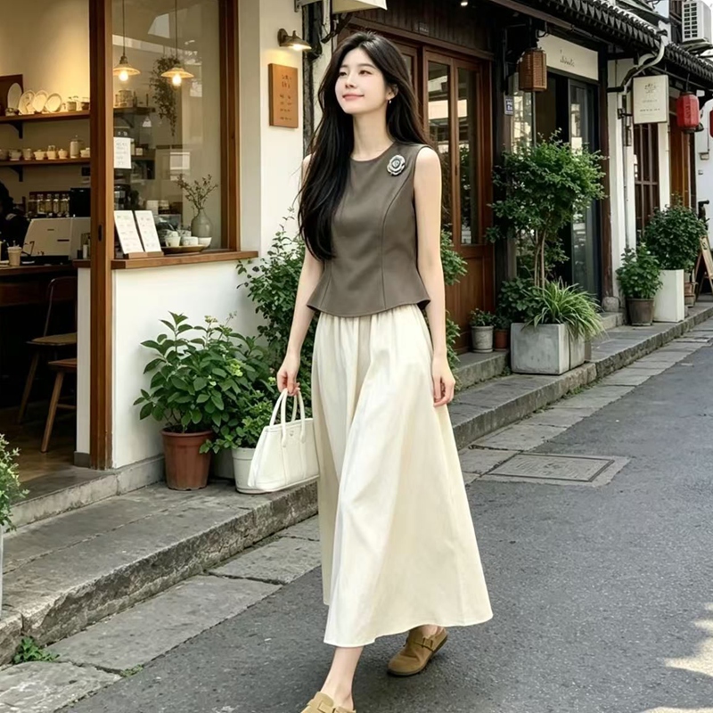 Set Rok Vest Pinggang Ramping  - Women'S Fashion Vest Tops ulasan dan harga