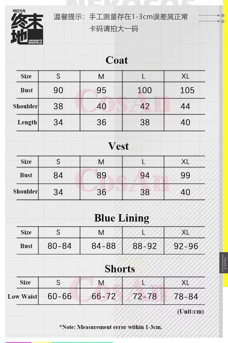 Kostum Cosplay CosAn Game Arkn - Women'S Fashion Vest Tops ulasan dan harga