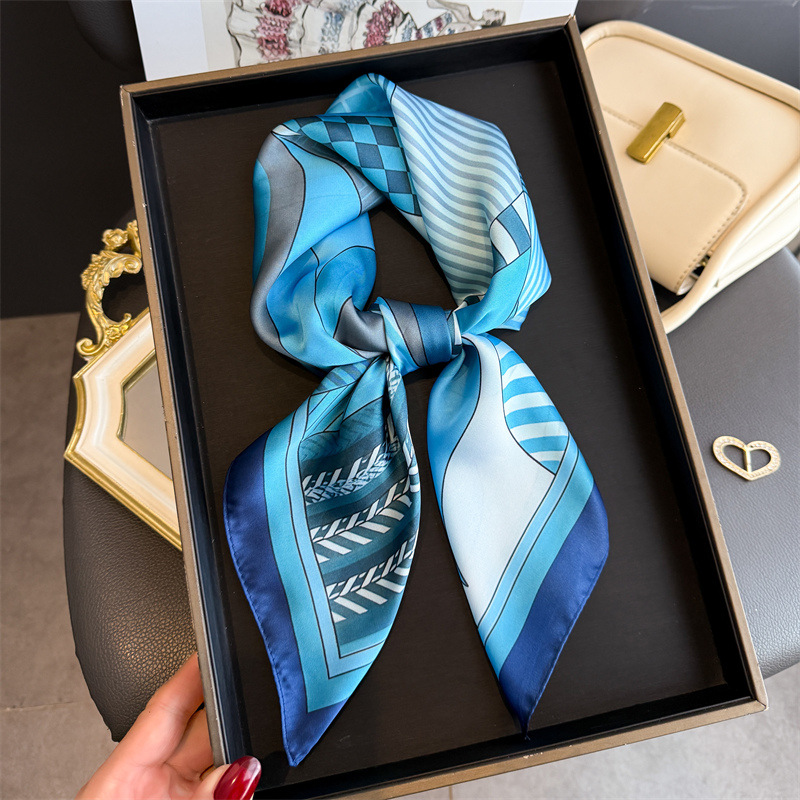 Syal Segi Empat Sutra Motif Ge - Women Fashion Necktie ulasan dan harga